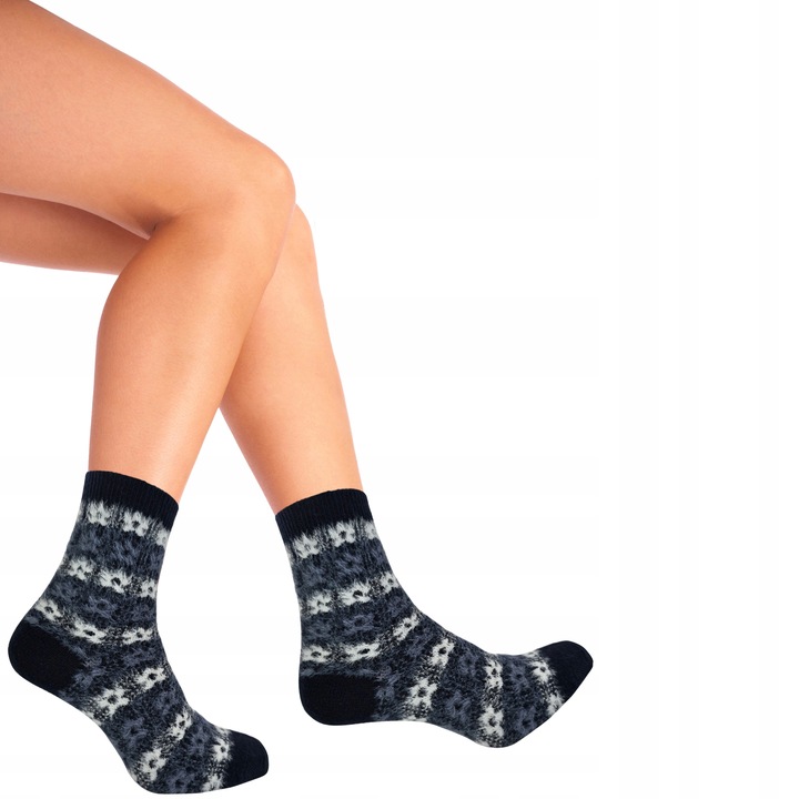 NETi Miękkie Termiczne Skarpety Damskie Ciepłe Włosy Norki Zimowe 6-Pak