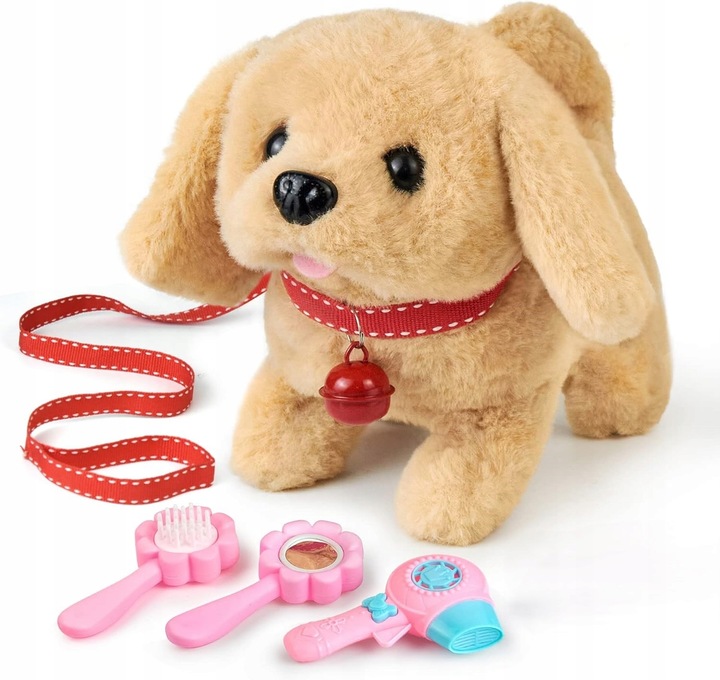 PIESEK INTERAKTYWNY W DOMKU Z DŹWIĘKIEM CHODZI I SZCZEKA + AKCESORIA