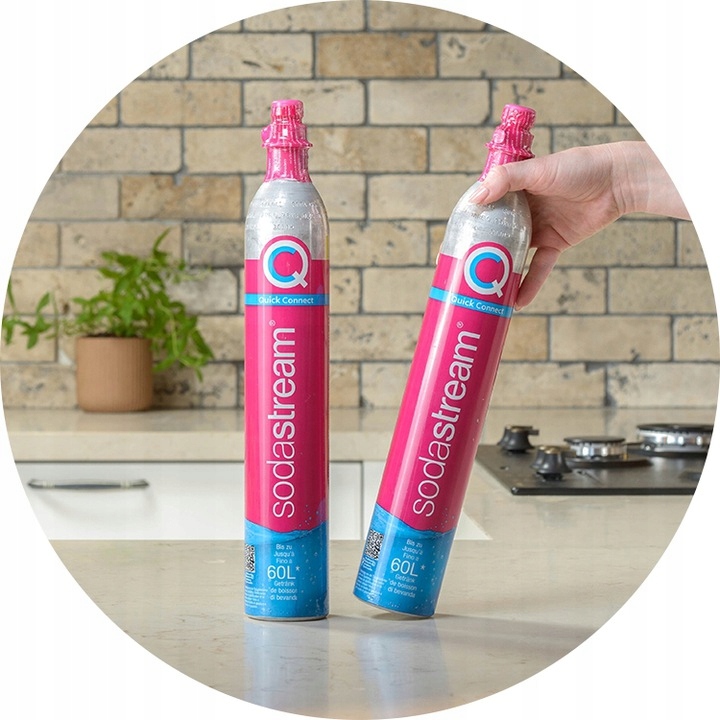 Zestaw SodaStream 2 butelki Fuse Białe + Cylinder