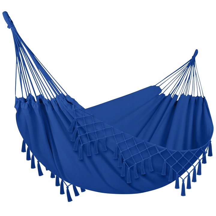 HAMAK OGRODOWY TURYSTYCZNY BOHO HUŚTAWKA MOCNY 150x190 120kg + LINKI TORBA