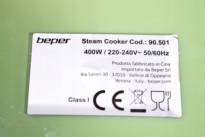 Parowar Beper 90.501 Vaporiera Steam Cooker