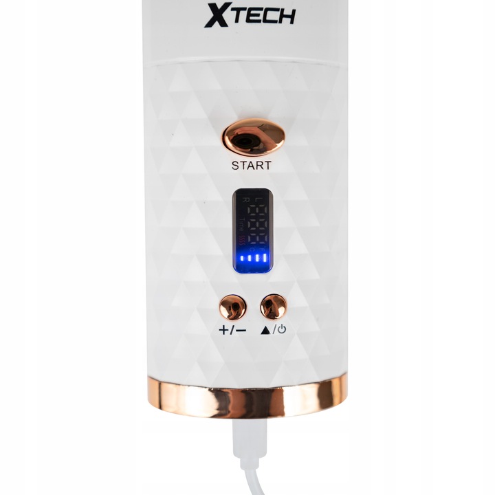 LOKÓWKA DO WŁOSÓW AUTOMATYCZNA CERAMICZNA LCD CURL BIAŁA XTECH