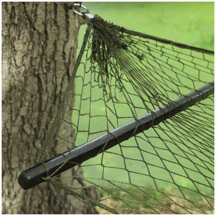 Hamak turystyczny wojskowy biwak duży z rozpórkami i etui Mil-Tec