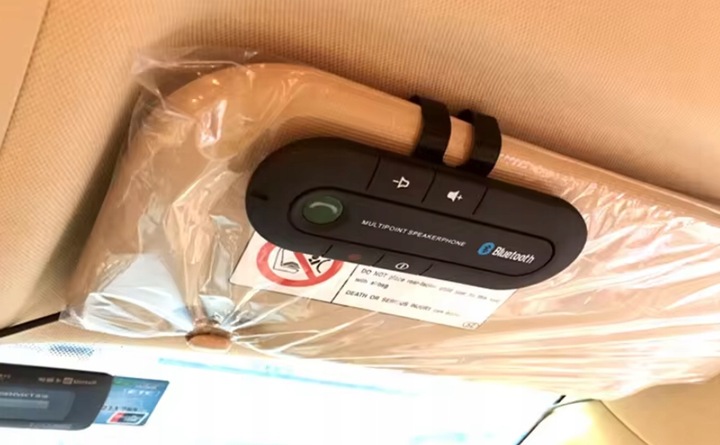 ZESTAW GŁOŚNOMÓWIĄCY BLUETOOTH DO SAMOCHODU V 5.0 Samochodowy na Słonecznik