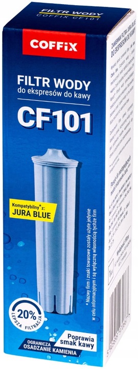 COFFIX Filtr do Ekspresu JURA E8 ENA8 E6 S8 J6 A1 A7 D6 Zamiennik Claris x2