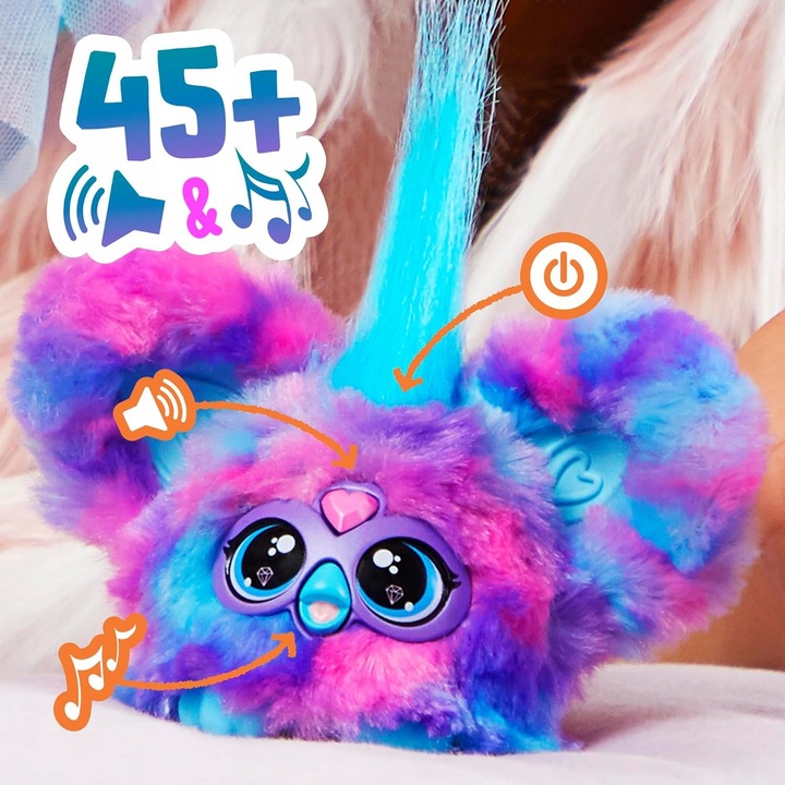 F9703 Furby Furblets Luv-Lee Interaktywna maskotka 45 dźwięków Hasbro