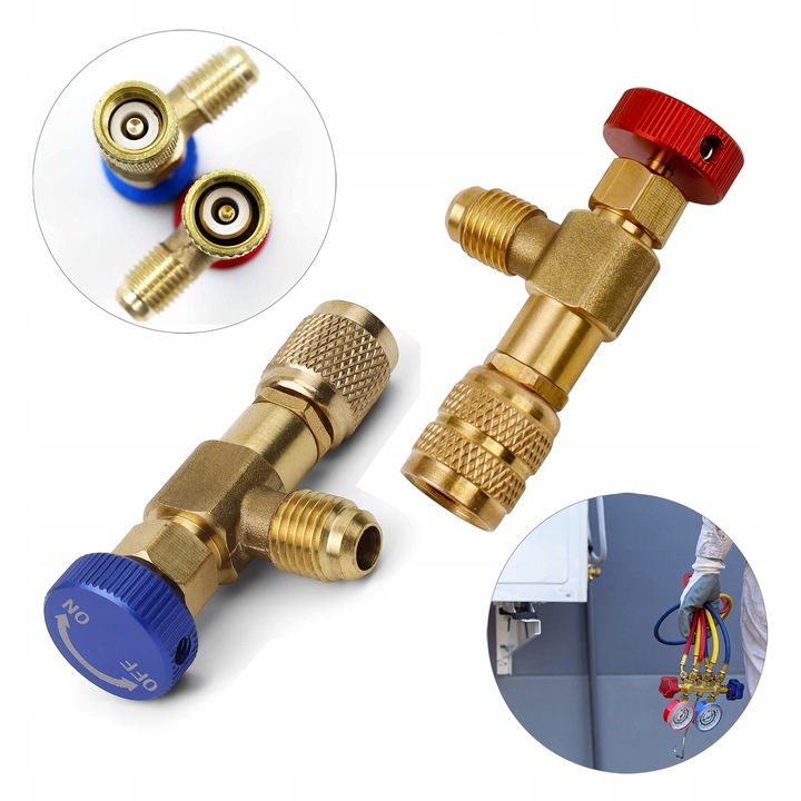 Zestaw zaworów napełniających R32 R410a R600 R134a