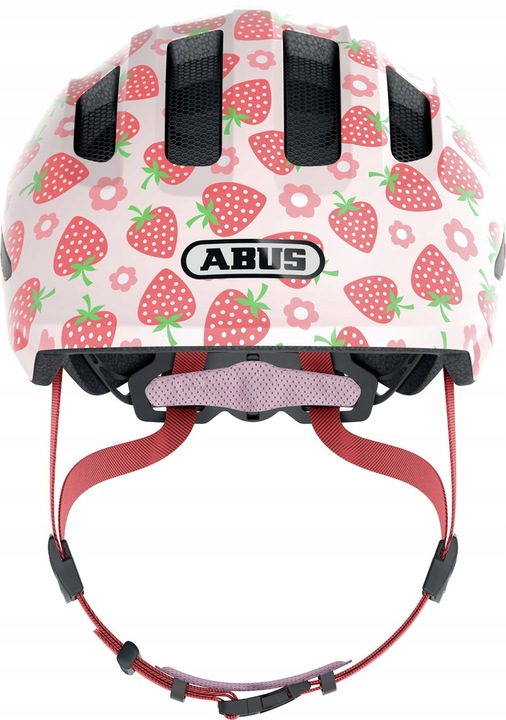 Kask rowerowy dziecięcy ABUS SMILEY 3.0 S 50-55 cm. LED Rose Strawberry
