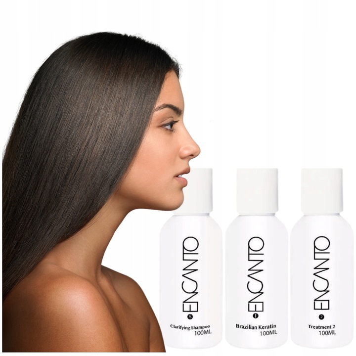 Encanto Do Brasil Keratyna Brazylijska Keratynowe Prostowanie Włosów 3x100