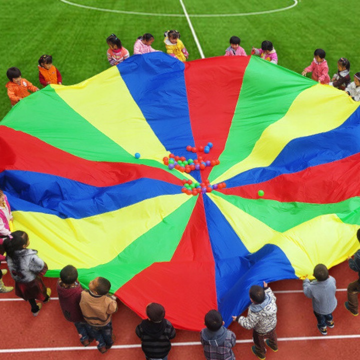 PROFESJONALNA CHUSTA ANIMACYJNA 3m SPADOCHRON + FUTERAŁ