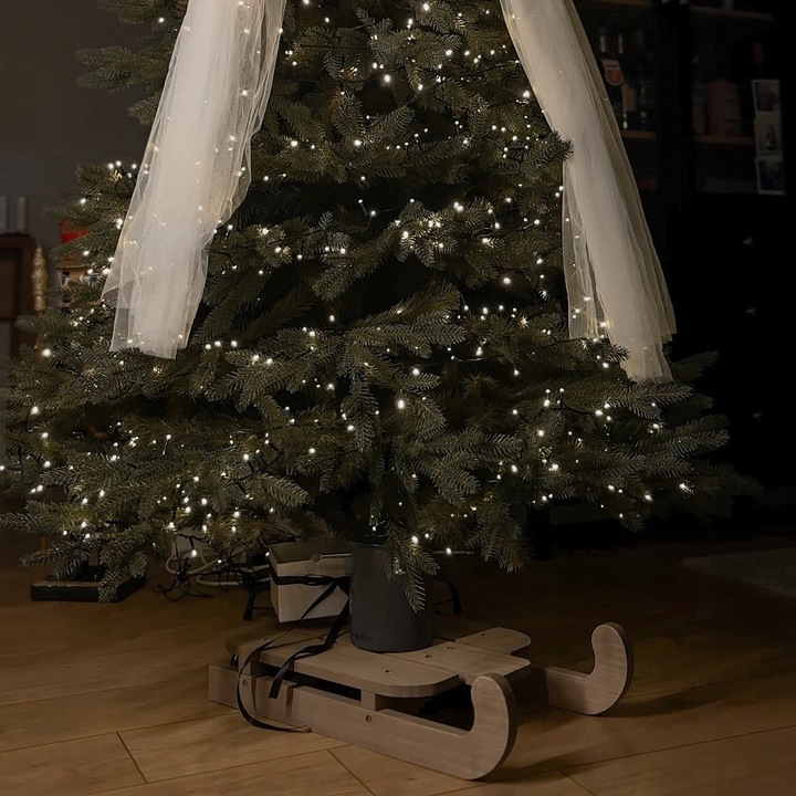 Stojak pod choinkę z pojemnikiem na wodę 1,3l sanki Podstawka na drzewko