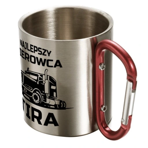KUBEK Z KARABIŃCZYKIEM NAJLEPSZY KIEROWCA TIRA, PREZENT DLA KIEROWCY, 300ML