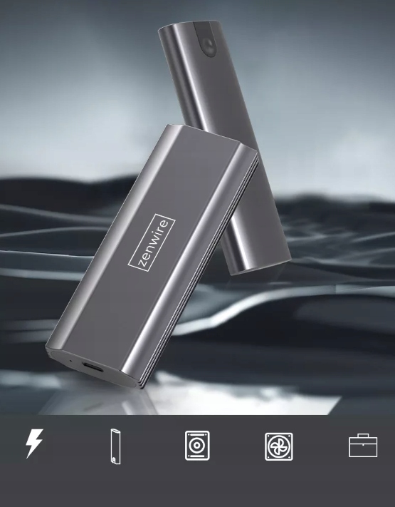 Obudowa na dysk SSD NVME SATA PCIe M.2 USB-C HUB Adapter Kieszeń dysku M2