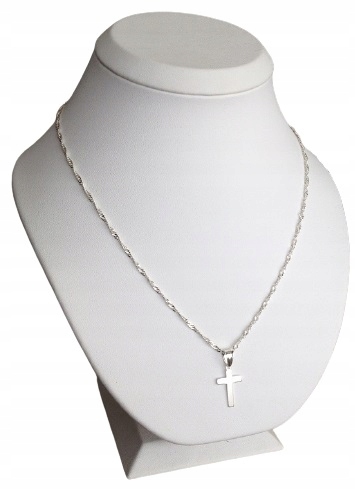 Łańcuszek Srebrny KOMUNIA KRZYŻYK Srebrny 925 KOMUNIJNY (na PREZENT)