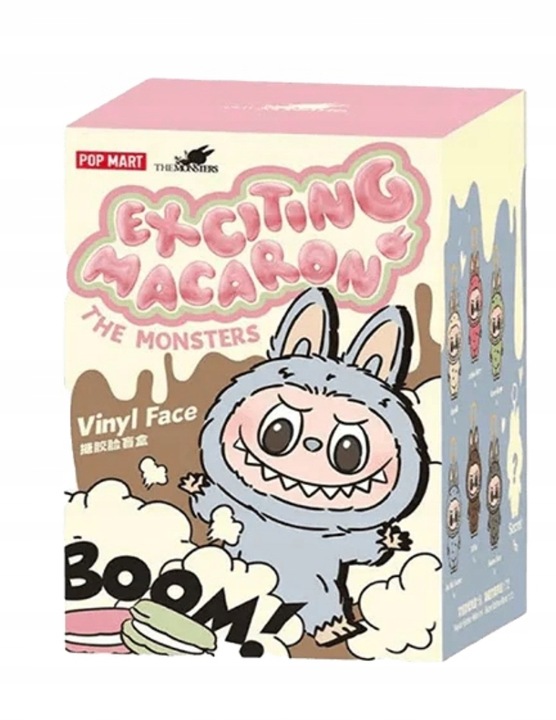 ORYGINALNE Laleczki Pop Mart Labubu The Monsters Tasty Macarons Brelok