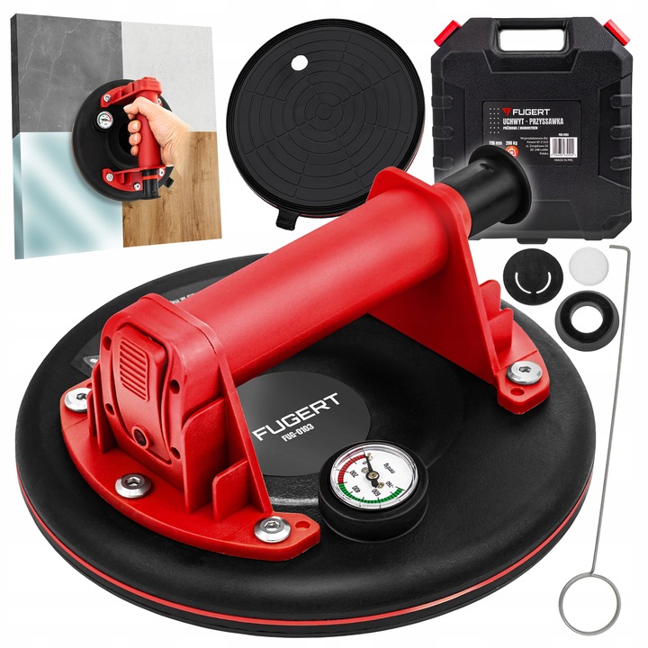 PRZYSSAWKA DO PŁYTEK PRZYSSAWKA PRÓŻNIOWA UCHWYT DO SZYB PŁYTEK GRESU 210MM