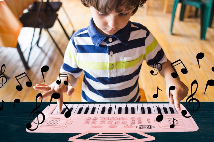 ORGANY PIANINO ELEKTRONICZNE MIKROFON 37 KLAWISZY DEMO KEYBOARD DLA DZIECI