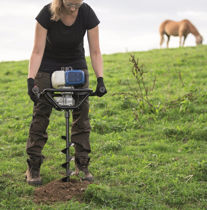 Spalinowy Świder Ziemny Wiertnica Spalinowa Glebowa 2 Wiertła SCHEPPACH