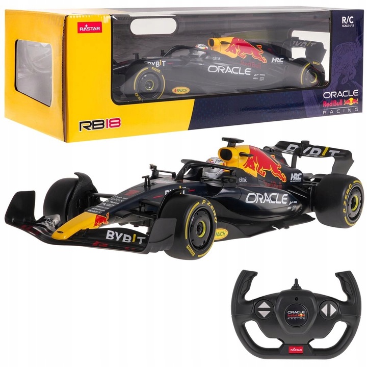 szybkie i zwinne autko na pilota ORACLE Red Bull Racing RT18 1:12 RASTAR