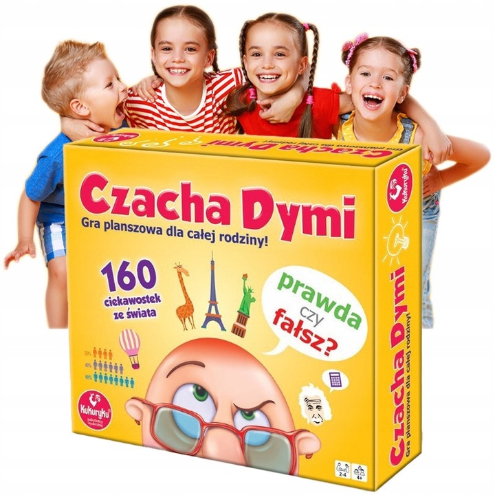 Czacha Dymi Gra Planszowa Dla Dzieci Rodzinna 8+ Kukuryku 62134