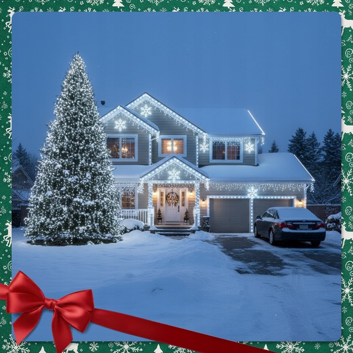 SOPLE LED 300 LAMPKI ZIMNE WISZĄCE 13,5M ZEWNĘTRZNE WEWNĘTRZNE EFEKT FLASH