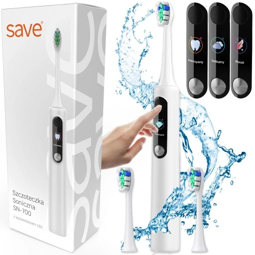 SZCZOTECZKA SONICZNA DO ZĘBÓW ELEKTRYCZNA POLSKIE MENU TRYB INDYWIDUALNY