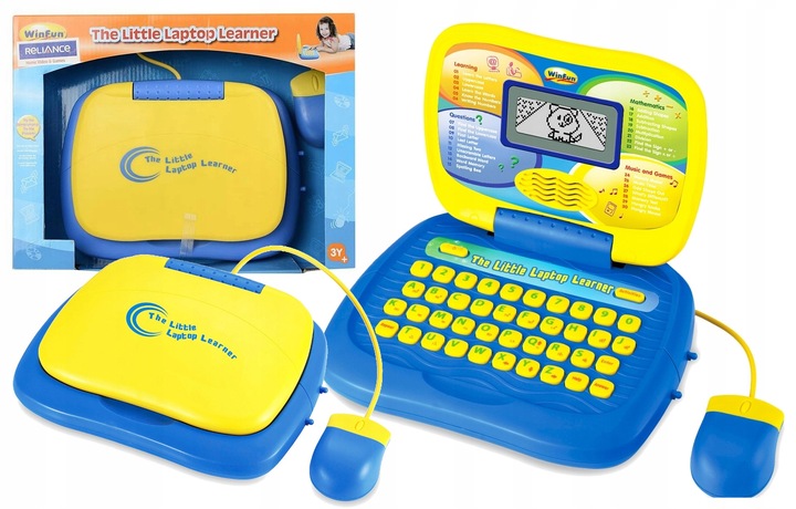 SMILY PLAY EDUKACYJNY LAPTOP DLA MALUCHA komputerek dla dzieci +3 lata