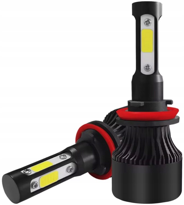 Żarówki LED H11 Mocne 16000LM 6000K COB 72W 4-Stronne komplet 2 szt.