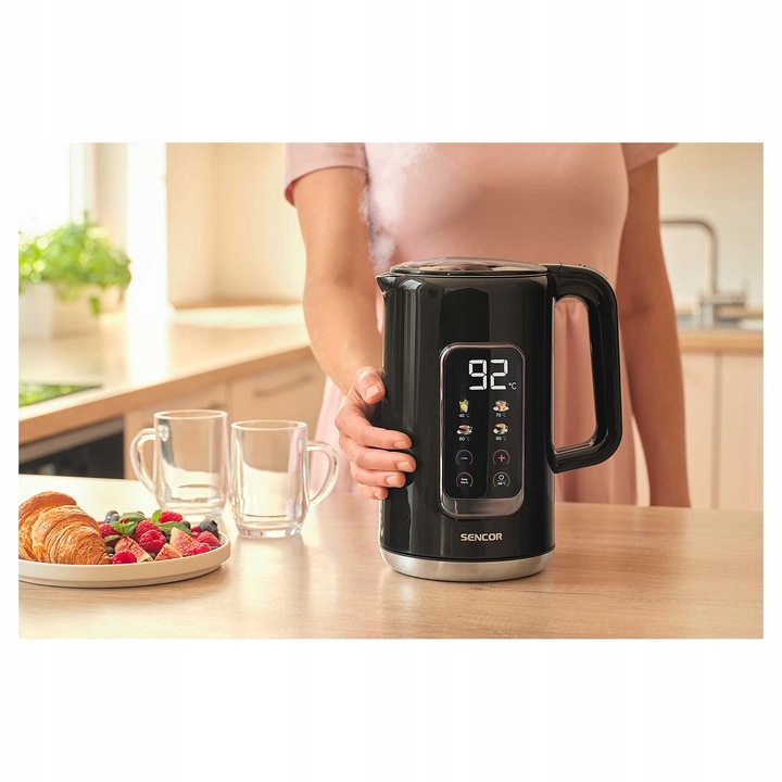Czajnik elektryczny bezprzewodowy Sencor 2200W 1,7L LED ustawianie temp