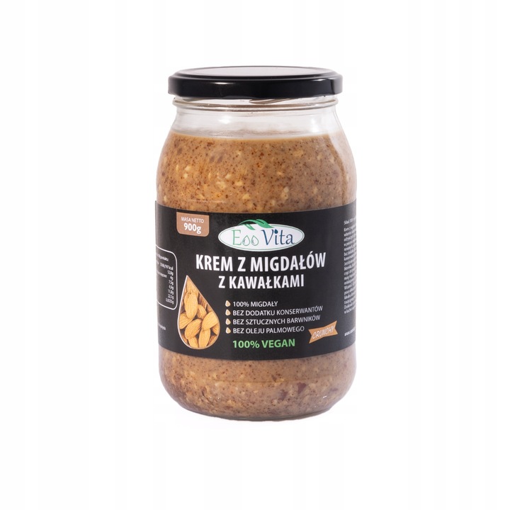 Pasta masło z migdałów migdałowe CRUNCH 900g