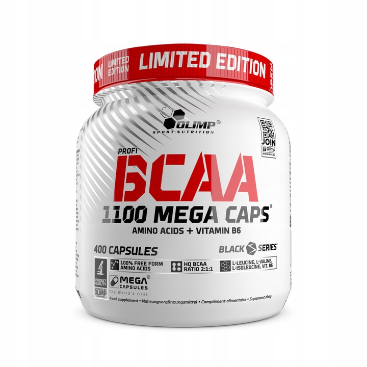 OLIMP BCAA 1100 MEGA CAPS 400caps AMINOKWASY EAA LEUCYNA