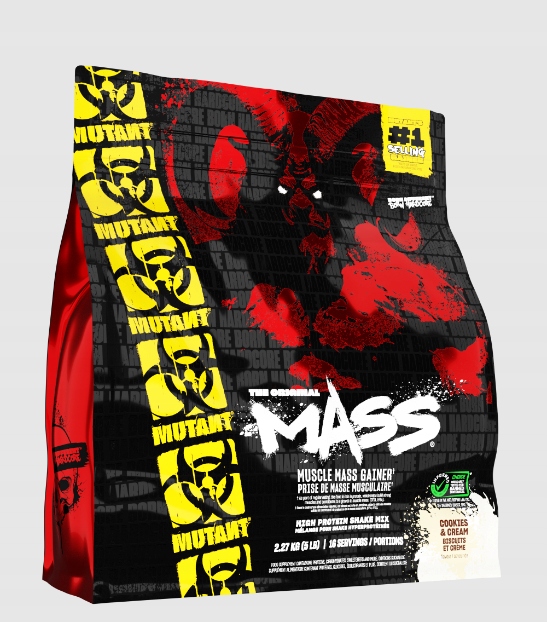 PVL MUTANT MASS 2270g GAINER Białko Węglowodany Ciasteczkowy