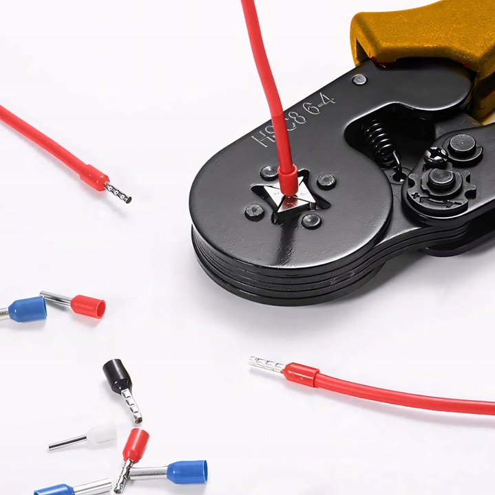 ZACISKARKA PRASKA DO TULEJEK KOŃCÓWEK 0,25-10MM ZESTAW DO TULEJEK 1200 SZT