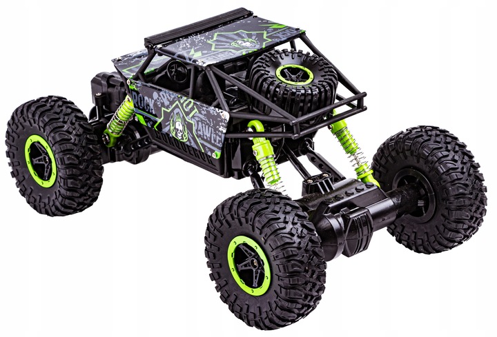 Samochód RC Auto CRAWLER 2.4GHz 4x4 ZDALNIE STEROWANY 2 x pakiet zielony