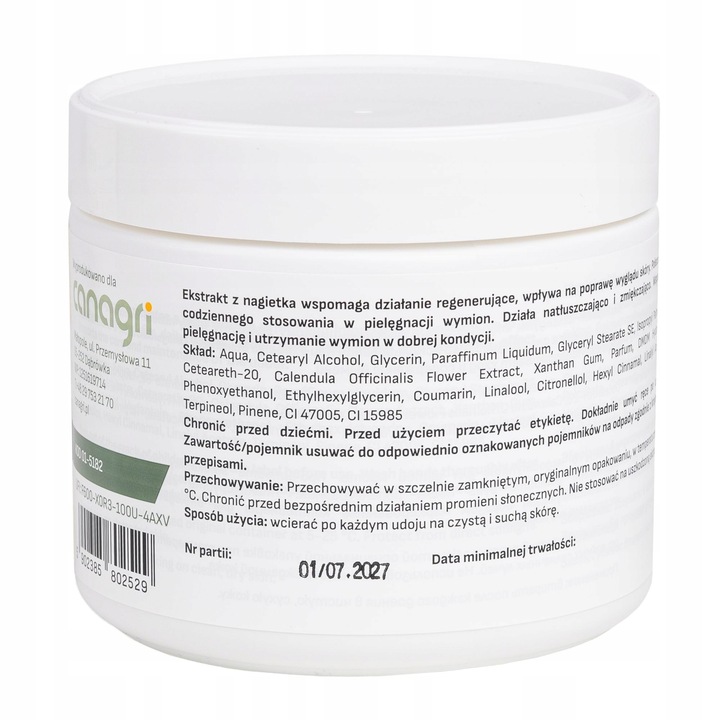 Balsam do wymion z wyciągiem z nagietka ”19” , 500 ml, - Can Agri