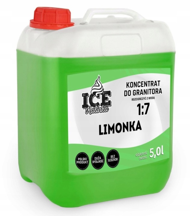 Syrop do granitora 5l slushy LIMONKA lemoniada wydajność 1:7 SLUSH SYRUP
