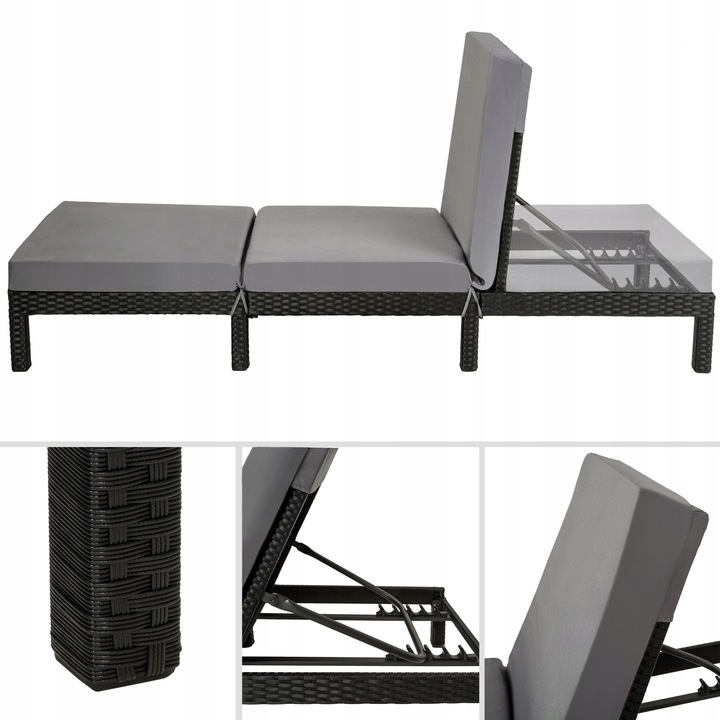 Leżak ogrodowy polirattan Sofia