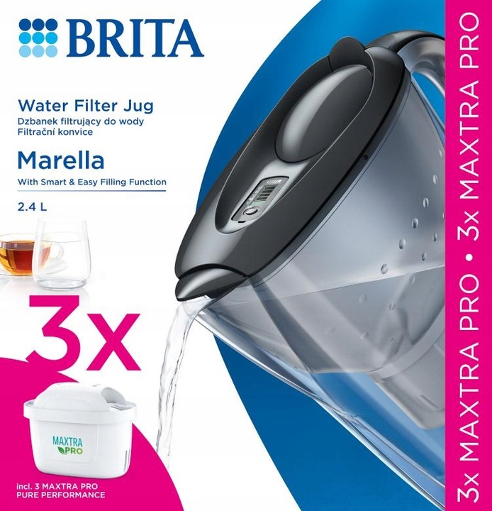 Dzbanek filtrujący Brita Marella Cool +3 filtry Maxtra PRO Pure Performance