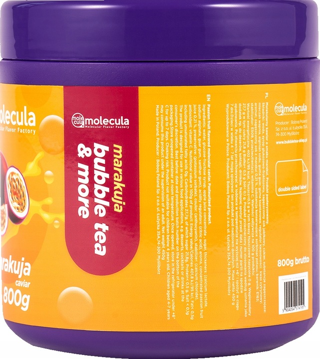 BUBBLE TEA - Molekularny Kawior- KULKI MARAKUJA