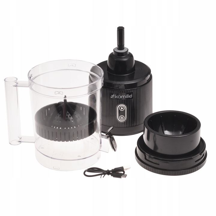 ELEKTRYCZNA WYCISKARKA DO CYTRUSÓW SOKÓW OWOCÓW BEZPRZEWODOWA USB KAMILLE