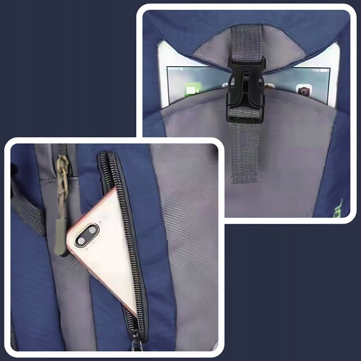 PLECAK TURYSTYCZNY BIWAKOWY NA WYCIECZKĘ W GÓRY WYGODNY 40L BIWAK SURVIVAL