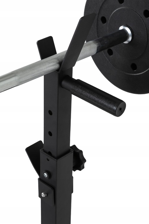 Ławka Treningowa Prosta Składana Ławeczka + Stojaki Regulowane 2w1 - Zipro