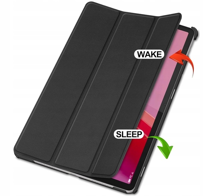 ETUI SMART CASE POKROWIEC NA TABLET DO LENOVO TAB M11 11" CZARNE Z KLAPKĄ