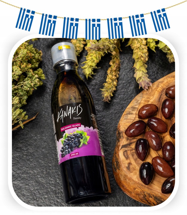 Krem sos z octu balsamicznego 100% Grecki Gęsty do sałatek kanapek 250ml