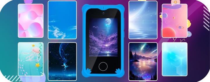 TELEFON DLA dzieci ZABAWOWY SMARTFON Z APARATEM KAMERĄ I GRAMI MENU PL