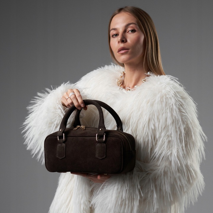 Torebka Damska, zamszowa Michela-M Espresso