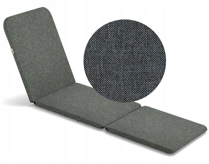 Poduszka na leżak JAIPUR GREY Melange S-02A