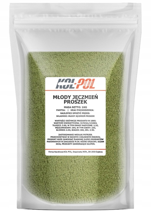 MŁODY JĘCZMIEŃ 1kg Zielony odchudzanie w proszku