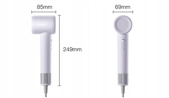 Mocna Suszarka do Włosów COSHARE EssenceRing SuperFlowSE Jonizacja 1300W