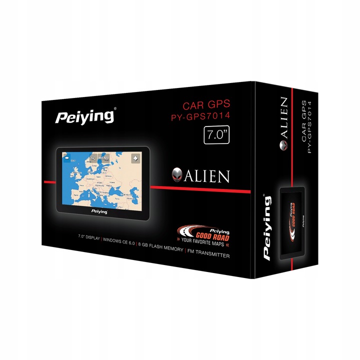 Nawigacja Peiying PY-GPS7014.1 7 " mapa Europy